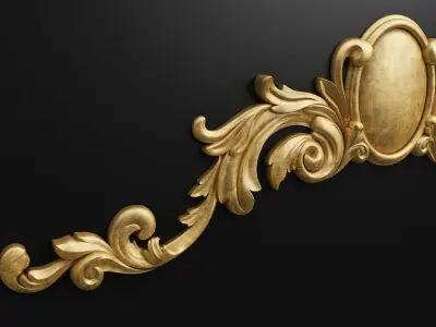 Carved decor 3D model 20