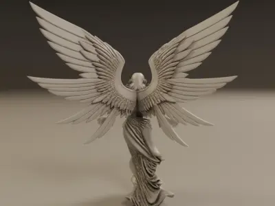 angel statue 3D print model get