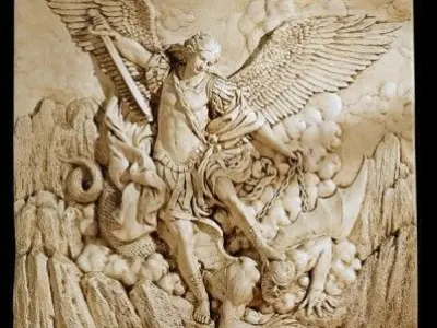 Saint Michael Archangel Guido Reni 3D model