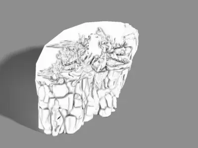 Stone Demon Cave - Stone Mountain 06 3D model