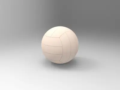 VolleyBall two spheres 3D model