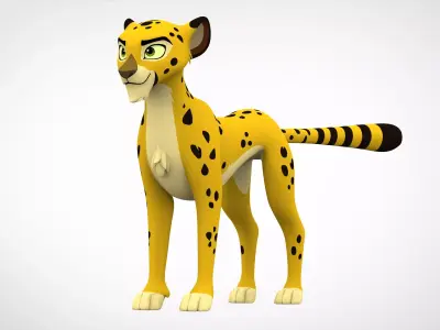 Azaad Low-poly 3D model