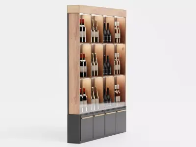 -Wines on Rack V2- 3D model