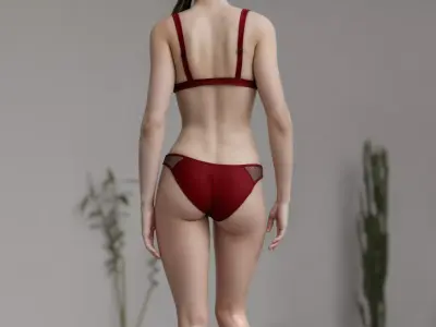 Medison - Stylized Female Character Low-poly 3D model