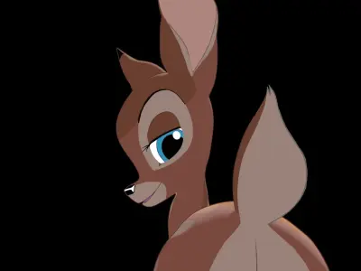 Fawn Bambi and Faline 3D model