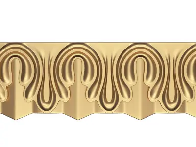 Ornament Element 01 Low-poly 3D model