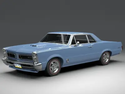 pontiac gto 1965 3D model