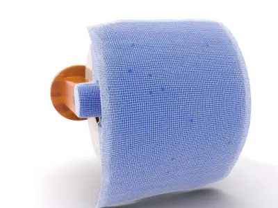 Wooden Toilet Roll Holder model pack Low-poly 3D model