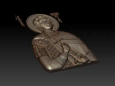 Saint Fanourios 3d model 3D model