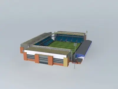 Ewood Park Stadium Free 3D model