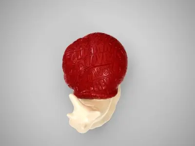 Snail in love 3D print model