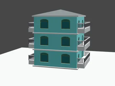 3d model apartment  for architecture and games  3D model