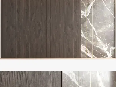 Decorative wall panel set 66 3D model