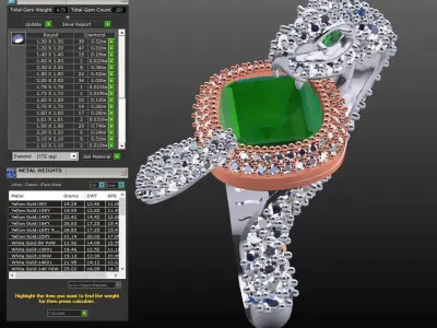 snake ring  3D print model