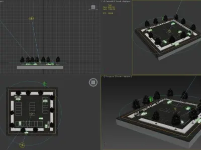 parkinglot parking lot 3D model