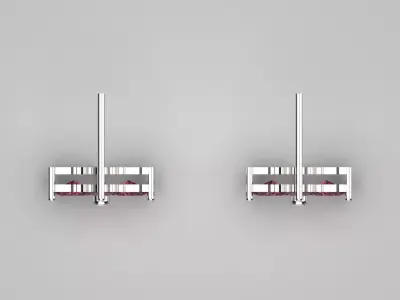 3D File for Marquise Gemstone Flower Stud Earring je0084 3D print model