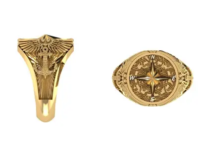 NEO MAN RING SPECIAL SERIES8 COMPASS 3D print model