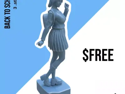 FIGURE BACK TO SCHOOL MINIATURE DECORATION Free 3D print model