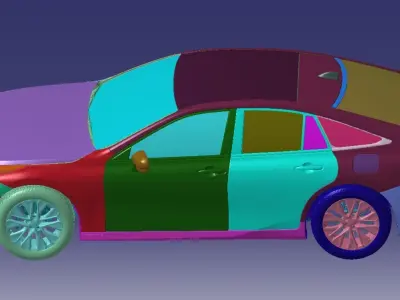 Toyota Mirai Limited 2021 Vehicle 3d scan model 3D model