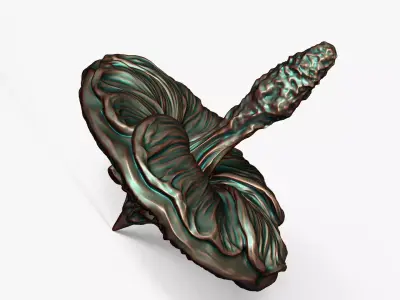 Mallow Flower Spinning Top Toy or Decor 3D print model