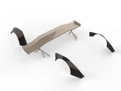 spoiler tuning auto garage 3D model