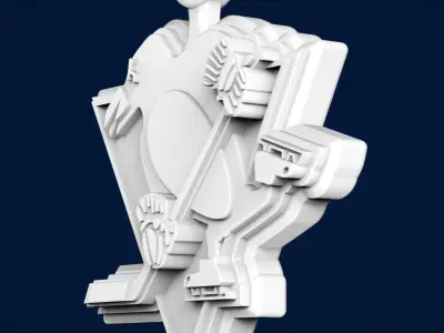 Pittsburgh Penguins 3d logo and 3D pendant 3D print model
