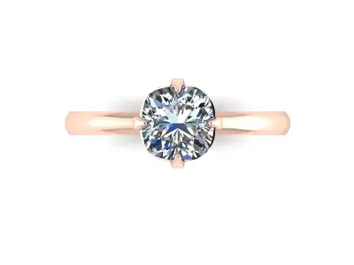 Creative Women Diamond Ring 3D print model