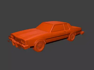1985 oldsmobile delta 88-royale coupe 2 doors 3D print model