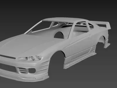 Nissan Silvia S15 2001 Tuning  Body For Print 3D print model