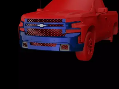 2021 Chevy SS Bumper 3D model