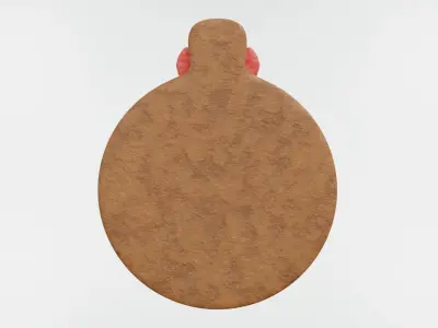 Gingerbread Christmas Cookie 12 3D model