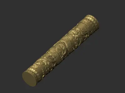 dragon pillar 3D print model