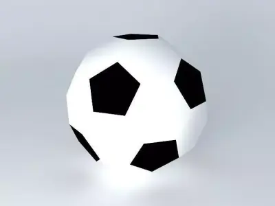 Low Poly Soccer Ball Free 3D model
