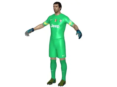 Football Player 04 Low-poly 3D model