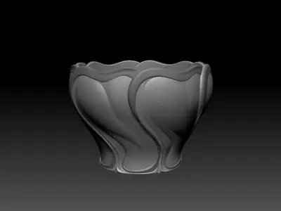 Chinese Ge Kiln style porcelain bowl 3D model