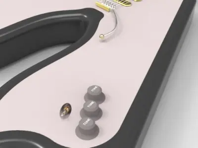 Electric guitar design  Free 3D model