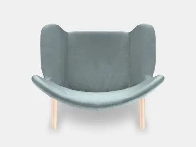 VEDBO High back armchair 1 Low-poly 3D model purchase