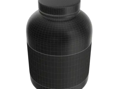 Sport Nutrition Container 06 mockup 3D model