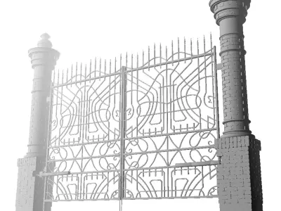 gates automatic opener modern 3D model