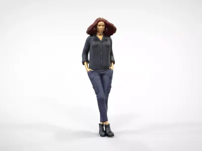 N3 F9 Mia Toretto Jordana Brewster in fast and furious 3D print model