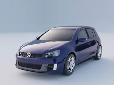 Volkswagen Golf GTI 6 2009 3D model
