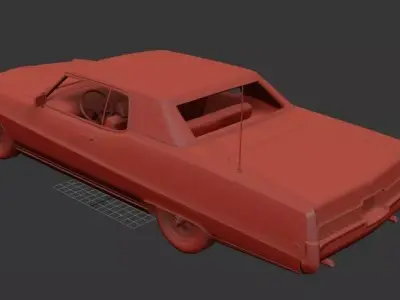 Buick Electra Mk3 225 Custom Sport Coupe 1969 3D print model