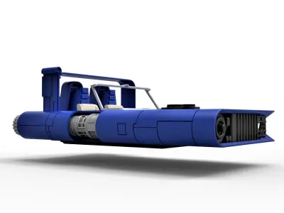 M-68 Landspeeder of Han Solo Scale 1 to 24 3D print model