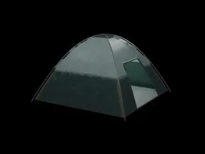 Camping Tent  Low-poly 3D model