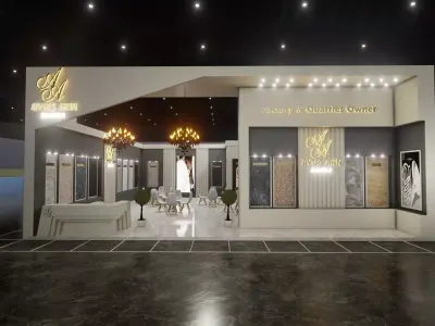 12x15 Exhibition Stand  3D model