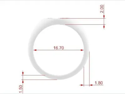 LADIES OVAL SIGNET RING WITH FLOWERS 3D print model