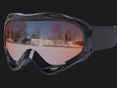 Ski Goggles 3D model buy