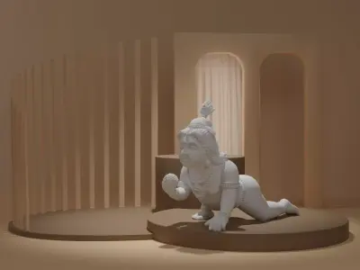 Krishna Idol 3D Printable modell 1 3D print model