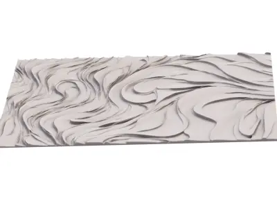 decor set wall panel wall relief mural CNC 46 3D model