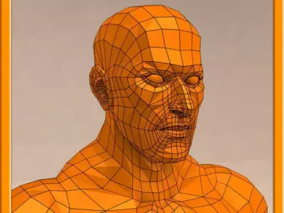 REALISTIC Male muscle set - 02 Low-poly 3D model